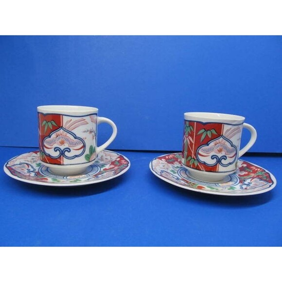 Georges Briard Heirloom Vintage Set Of 2 Tea Cups And  Saucers - Picture 2 of 10